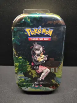 Pokemon TCG Crown Zenith Mini Tin Marnie Morpeko 2 Booster Packs Sealed - Image 1