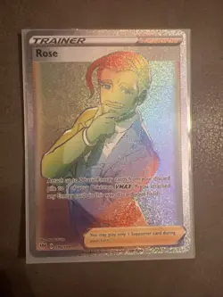 Pokemon Card - Rose Darkness Ablaze 196/189 Secret Rare Full Art Rainbow Holo - Image 3