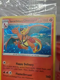 🏆👀🔥 Special Delivery Charizard Pokemon Center Promo Double Swirl!! 🔥 👊 - Image 3