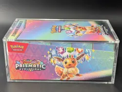 Pokemon SV8.5 Prismatic Evolutions Sealed Booster Bundle Display W/Acrylic Case - Image 4