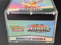 Pokemon SV8.5 Prismatic Evolutions Sealed Booster Bundle Display W/Acrylic Case - Image 5