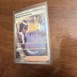 Pokemon TCG Morty's Conviction 211/162 SV05 Full Art Holo Illustration Rare NM - Image 2