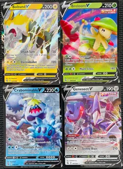 2021 POKEMON V SWSH FUSION STRIKE HOLO RARE FULL ART CARDS - 4 CARD LOT - Image 1