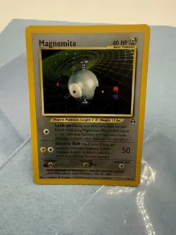 Pokemon Magnemite 7/75 Holo Neo Discovery Unlimited 2001 VLP or No Play Look - Image 1
