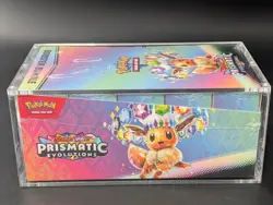 Pokemon SV8.5 Prismatic Evolutions Sealed Booster Bundle Display W/Acrylic Case - Image 4