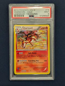 Charizard Holo 19/113 - 2013 Pokemon B&W Legendary Treasures - PSA 9 - Image 1