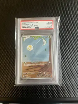 2023 Pokemon SVI PT Tarountula Illustration Rare PSA 8 English 199/198 - Image 1