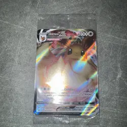 SEALED Pokemon Eevee VMAX SWSH087 Shining Fates Holo Black Star Promo NM - Image 2