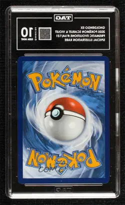 Gholdengo ex Special Illustration Rare Pokemon Prismatic Evolutions PRE TAG 10 - Image 2