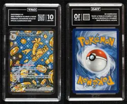 Gholdengo ex Special Illustration Rare Pokemon Prismatic Evolutions PRE TAG 10 - Image 3