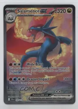 Salamence ex Special Illustration Rare Pokemon Journey Together JTG #187 - Image 1