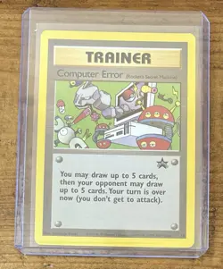 Pokemon TCG Trainer Computer Error #16 Black Star Promo Vintage 1999-2000 - Image 1