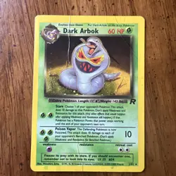 Pokemon TCG Dark Arbok 2/82 Holo Rare Team Rocket Set Unlimited 2000 VTG WOTC HP - Image 1
