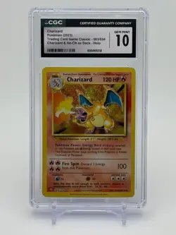 Pokemon Charizard 003/034 Trading Card Game Classic Holo CGC GEM MINT 10! - Image 1