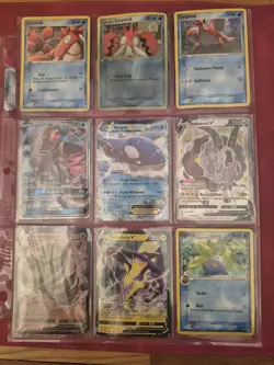 Pokemon Card Binder Vintage 1st Ed to Modern 250+ Cards, MP - DMG Pikachu XY124 - Image 1