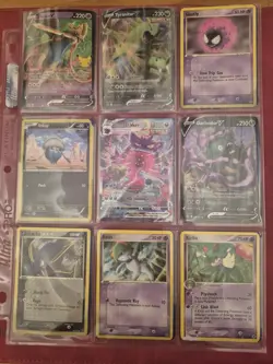 Pokemon Card Binder Vintage 1st Ed to Modern 250+ Cards, MP - DMG Pikachu XY124 - Image 2