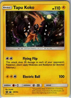 Tapu Koko - SM30a Holo Alternate Art Promos - Pokemon Card - NM - Image 1