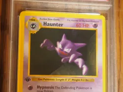 Pokemon 1999 1st Edition Shadowless Base Haunter card, PSA 6 - Image 3