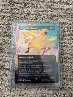 Traveling Chocobo (Borderless Foil) Near Mint English MTG Final Fantasy - Image 1