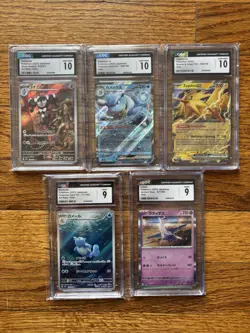 Pokemon TCG CGC Graded Card Lot Holo - Gothitelle, Blastoise EX, Zapdos EX - Image 1