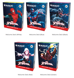 Magic The Gathering Marvel Spider-Man Welcome Decks Complete Set Of 5 SDCC NYCC - Image 1