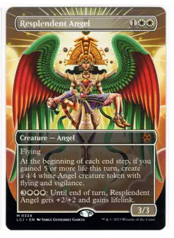 MTG Resplendent Angel (Borderless, 334) - The Lost Caverns of Ixalan (LCI) NM - Image 1