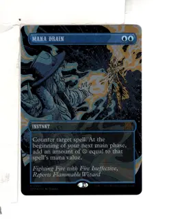 MTG SkeenAB Mana Drain TEXTURED FOIL from OTP. NM. - Image 1