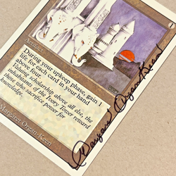 1x Vintage MTG Revised * Ivory Tower * Signed by artist Margaret Organ-Keen - Image 3