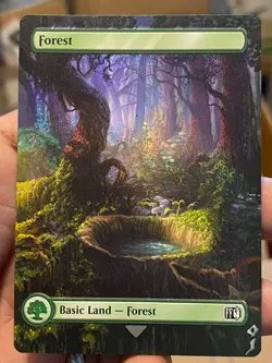 Forest #306 MTG Final Fantasy Commander Hand Painted Extended Altered Art Jeckho - Image 2
