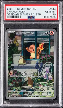 2023 POKEMON SVP EN-SV BLACK STAR PROMO #044 CHARMANDER PSA 10 - Image 1