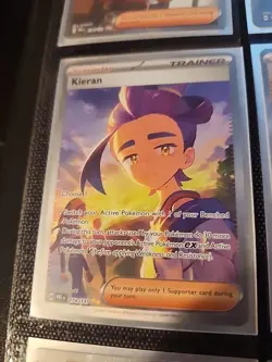 Pokemon TCG Kieran 174/131 Prismatic Evolution SIR Trainer - NM - Image 1