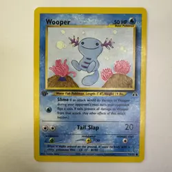 2001 Pokemon TCG Neo Discovery 71/75 Wooper 1st Edition Common NM - Image 1