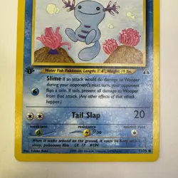 2001 Pokemon TCG Neo Discovery 71/75 Wooper 1st Edition Common NM - Image 3