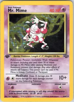 Mr. Mime 06/64 1st Edition Jungle Holo - Pokemon - Image 1