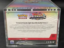 Pokemon SV8.5 Prismatic Evolutions Sealed Booster Bundle Display W/Acrylic Case - Image 3