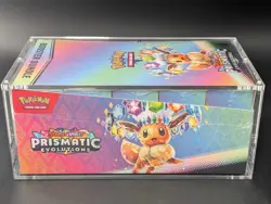 Pokemon SV8.5 Prismatic Evolutions Sealed Booster Bundle Display W/Acrylic Case - Image 4