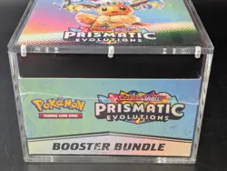 Pokemon SV8.5 Prismatic Evolutions Sealed Booster Bundle Display W/Acrylic Case - Image 5