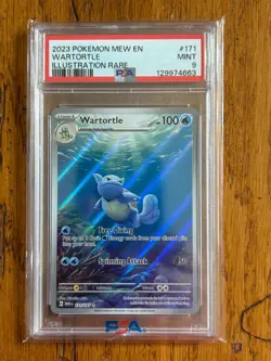 Pokemon Wartortle 171/165 Sv: Scarlet & Violet 151 Holo PSA 9 - Image 1