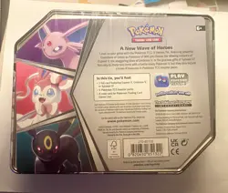 Pokemon TCG: V Heroes Tin (Costco) Sylveon V - Sealed (5 Pks) w Evolving Skies! - Image 2