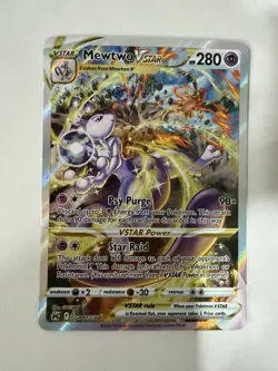 Pokemon TCG Mewtwo VSTAR GG44/GG70 Crown Zenith Galarian Gallery Ultra Rare Holo - Image 1