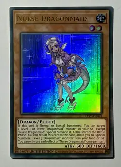 Nurse Dragonmaid LART-EN048 (NM) Ultra Rare Limited Edition Promo Yu-Gi-Oh - Image 1