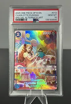 PSA 10 Charlotte Pudding SP OP10-Royal Blood ST12-012 One Piece - Image 1