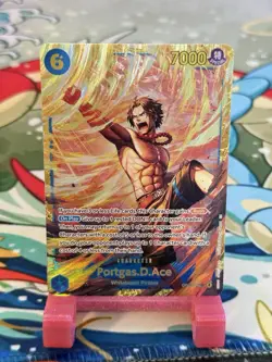 One Piece Card Game Portgas D. Ace OP13-119 SEC Carrying on His Will - English - Image 1