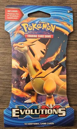 Pokemon TCG XY Evolutions x1 Sleeved English Booster Blister Pack New 10 Cards - Image 1