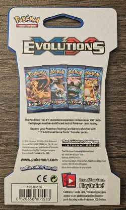 Pokemon TCG XY Evolutions x1 Sleeved English Booster Blister Pack New 10 Cards - Image 2