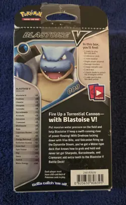 Pokemon TCG V Battle Deck Blastoise Trading Card Game Box (Brand New Sealed)**** 820650808395 - Image 2