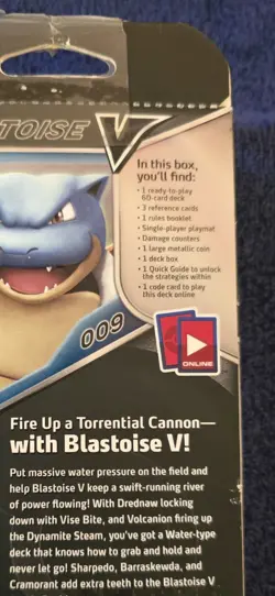 Pokemon TCG V Battle Deck Blastoise Trading Card Game Box (Brand New Sealed)**** 820650808395 - Image 4