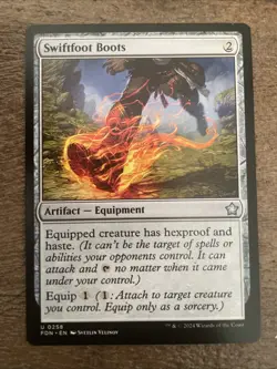 MTG Swiftfoot Boots Normal Foundations # 258 NM Free Shipping - Image 1