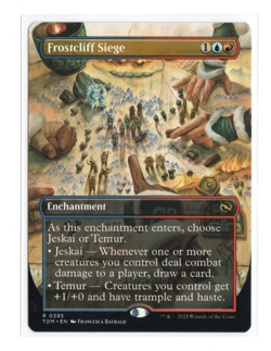 MTG - Frostcliff Siege - Borderless - Tarkir: Dragonstorm - NM - Image 1