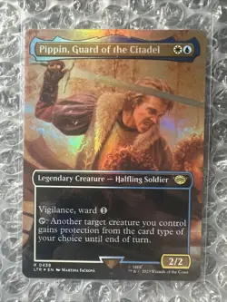 Pippin, Guard of the Citadel Borderless FOIL LOTR Tales of Middle-earth NM - Image 1